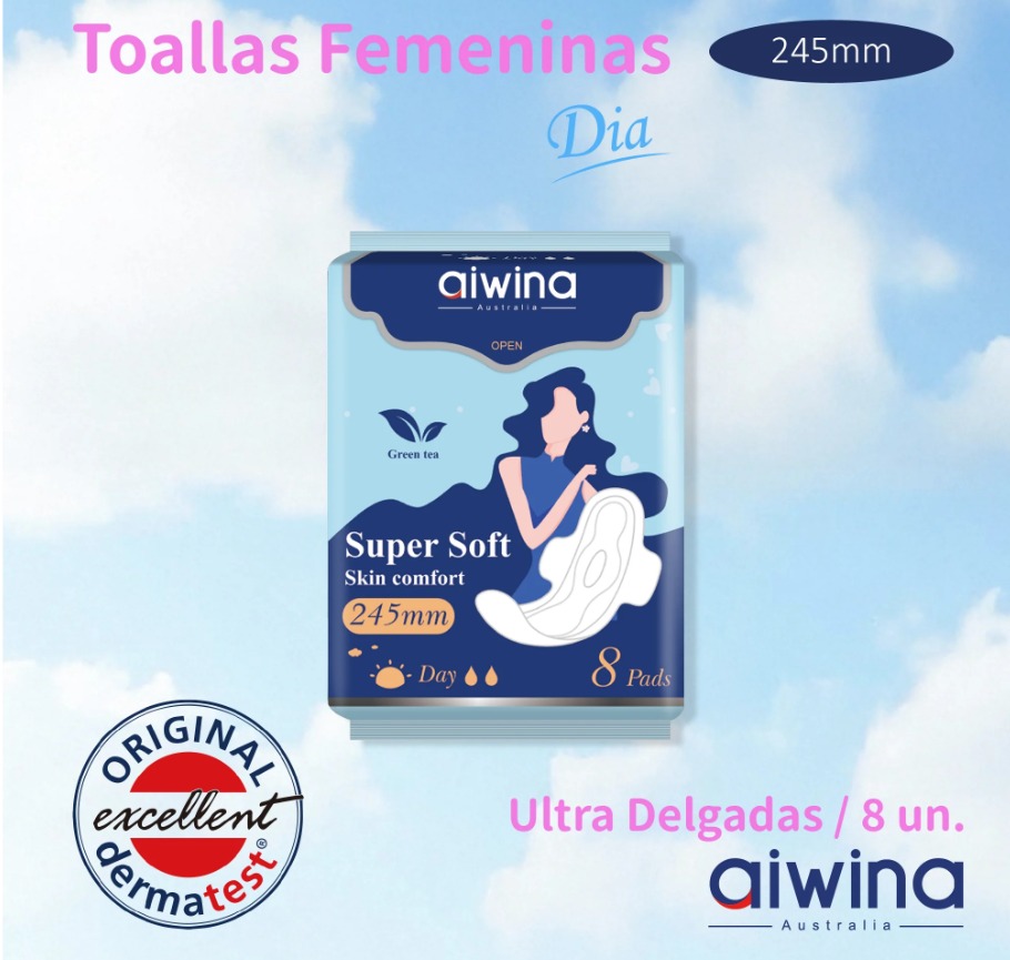 Toallas Femeninas Súper Suaves Día 245mm